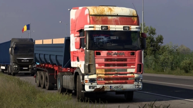 ETS2 - Scania Rjl 4 Series old Red White Skin