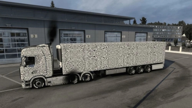 ETS2 - Scania S Camouflage Prototype Skin + Trailers Guido La Vespa
