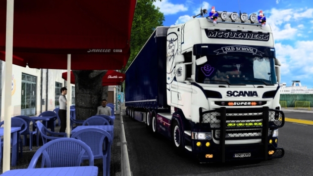 ETS2 - Scania V8 RJL Skin Vabis Topline LCB V1.0