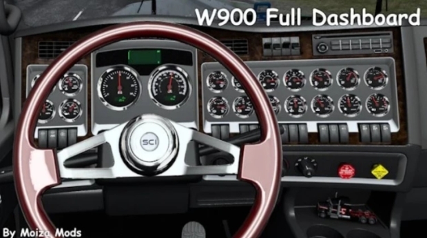ATS - SCS W900 Full Dashboard V0.6