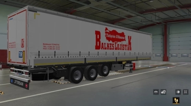 ETS2 - Tirsan Trailer Balkes Logistic Paintjob | Euro Truck Simulator 2 ...