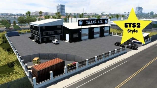 ATS - Trans-ALL Garage Small ETS2-Style V2023.1