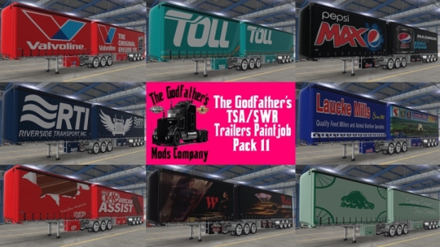 ATS - TSA/SWR Trailers Paintjob Pack 11 V1.0