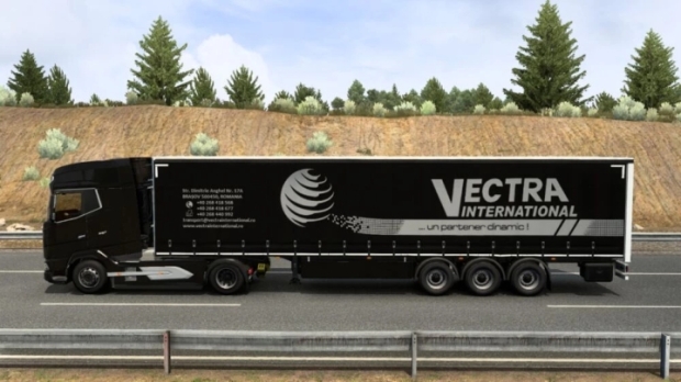 ETS2 - Vectra International Trailer Skin in Traffic