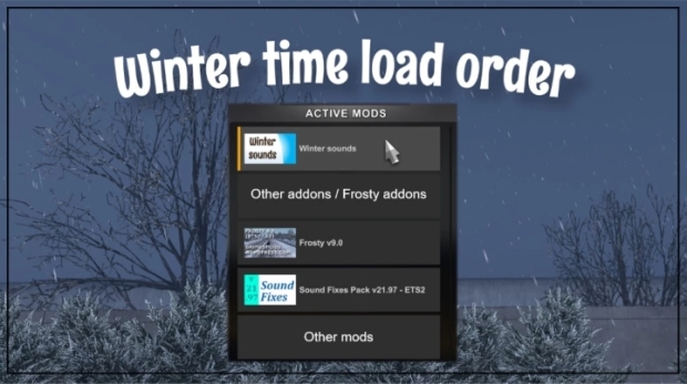 ETS2 - Winter Sounds