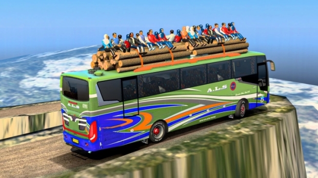 ETS2 - Bus Mod with Passengers on Roof