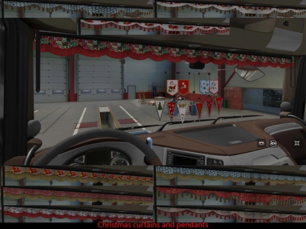 ETS2 - Christmas Curtains and Pendants V2.0