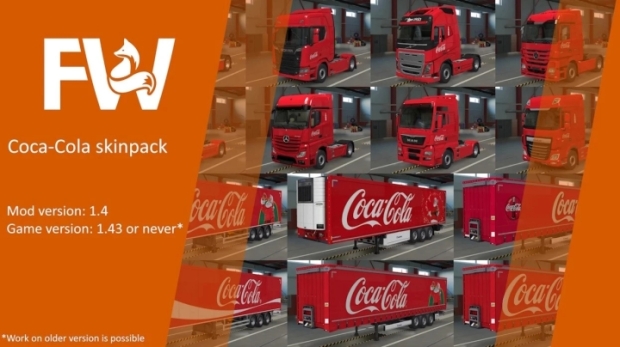 ETS2 - Coca-Cola Skinpack V1.4