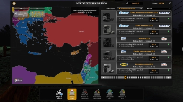 ETS2 - Colored Background Map for ProMods 2.68 + Zoom Crash Fix Patch