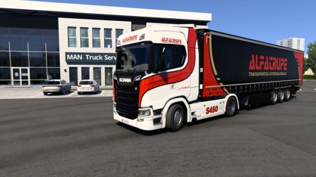 ETS2 - Combo Skin Alfatrupe Transportes V1.0