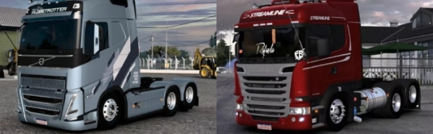 ETS2 - Combo Volvo FH2022 V1.3 & ScaniaR - LG.Mods