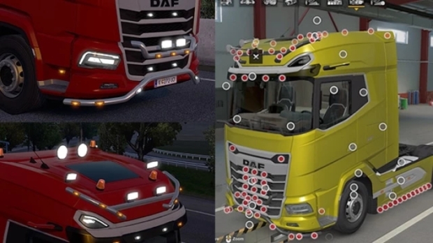 ETS2 - DAF 2021 Accessory Addon Slots v1.5