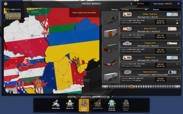 ETS2 - Europe Map with Flags