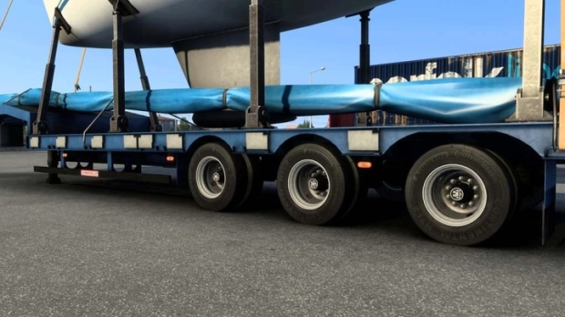 ETS2 - Lowbed Trailer Wheel for Job-Market Trailer V1.0