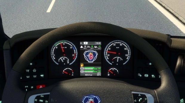 ETS2 - Scania R 2009 & Streamline Improved Dashboard V1.2