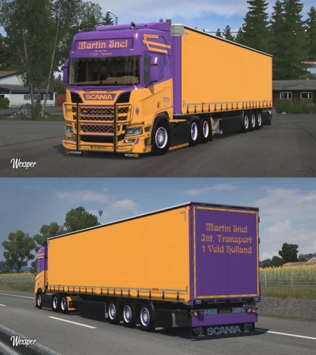 ETS2 - Scania R & S Martin Snel Skin Pack V1.0