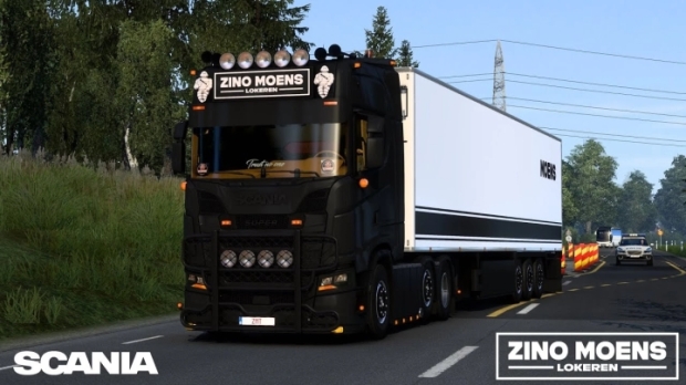 ETS2 - Scania S650 Zino Moens Transport + Trailers