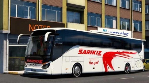 ETS2 - Setra S516HD Alasehir Sarikiz Skin