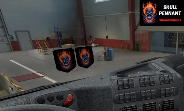 ETS2 - Skull Pennant for All Trucks