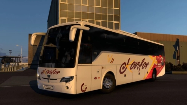 ETS2 - Temsa Safir Plus Euro 6 Konfor Turizm Cumhuriyetle Güclü100 SkinPack V2.0