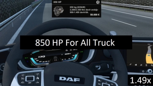 ETS2 - 850 HP For All Truck