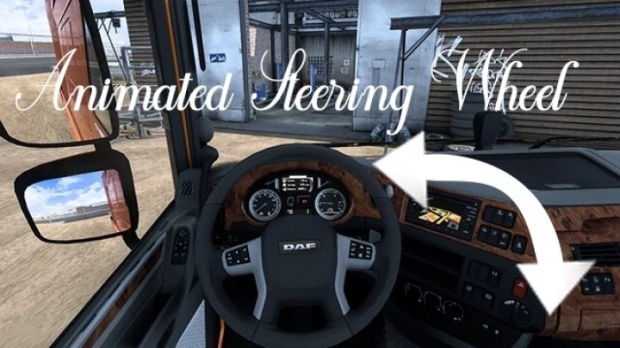 ETS2 - Animated Steering Wheel V1.0.8