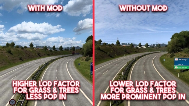 ETS2 - Better Grass Draw Distance V1.0