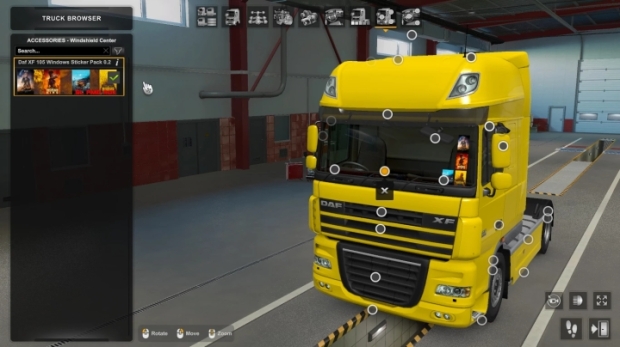 ETS2 - Daf XF 105 Windows Sticker Pack V0.2