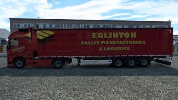 ETS2 - Eglinton Pallets Manufacturers and Logistics Lorry + Trailer Skin