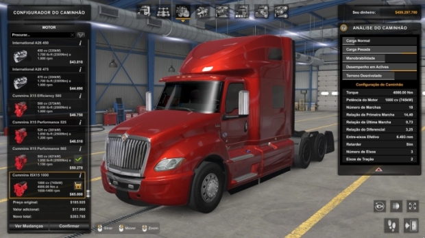 ETS2 - Engine International LT 1000 HP V1.0