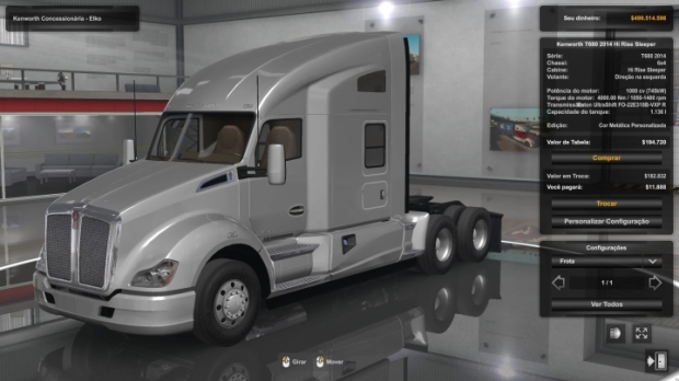 ATS - Engine Kenworth T680 2014 1000 HP V1.0