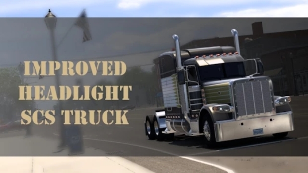 ATS - Improved headlight for SCS trucks v1.01