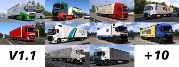 ETS2 - JAD AI Truck Traffic Pack V1.1