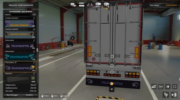 ETS2 - Jurassic Trailer Mudflaps