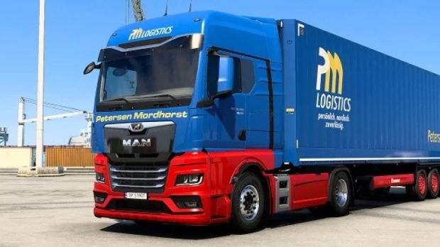 ETS2 - MAN TGX 2020 Petersen Mordhorst Combo Skin V1.0