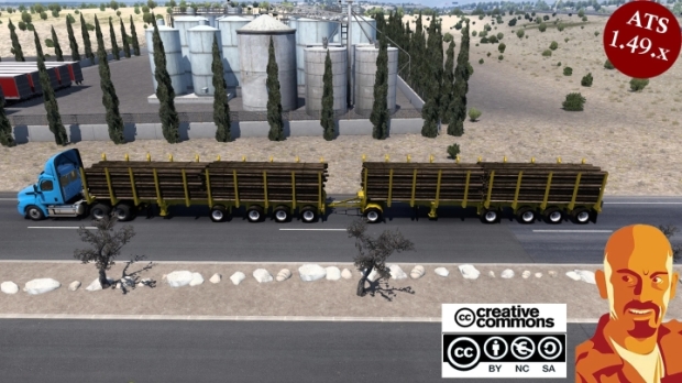 ATS - Manac Logs Transport Trailers