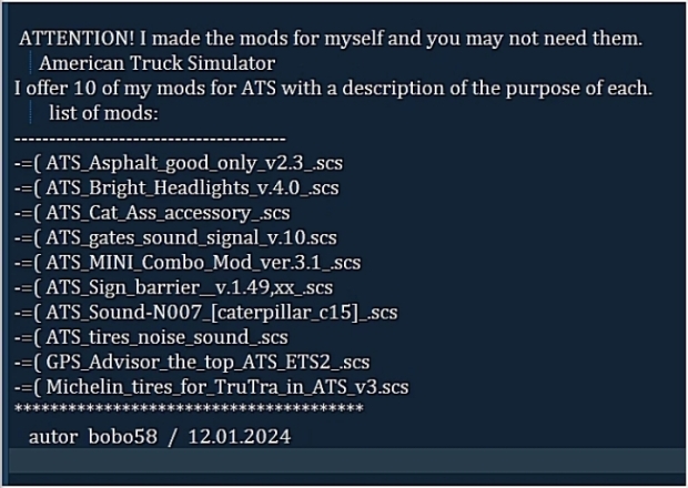 ATS - My 10 Mods