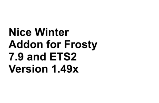 ETS2 - Nice Winter Addon Version 2 for Frosty Version 9.7
