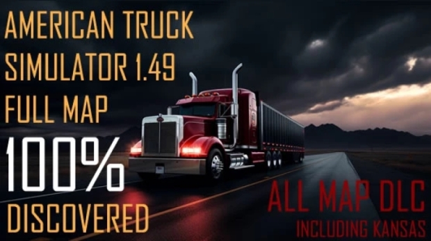 ATS - Opened Map in with all DLCs incl. Kansas