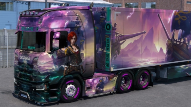 ETS2 - Pirate Anime Girl Skin