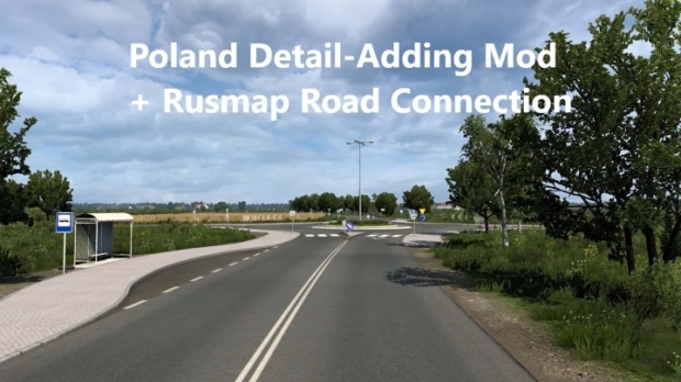 ETS2 - Poland Detail Adding Mod + RusMap 2.49 Road Connection