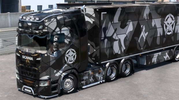 ETS2 - Scania Military Skull Skin