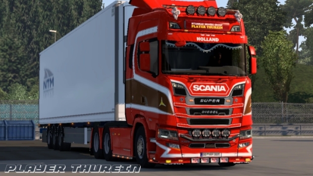 ETS2 - Scania Skin C4 by Player Thurein V1.0 | Euro Truck Simulator 2 ...