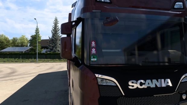 ETS2 - Toll + Emission Sticker V1.0