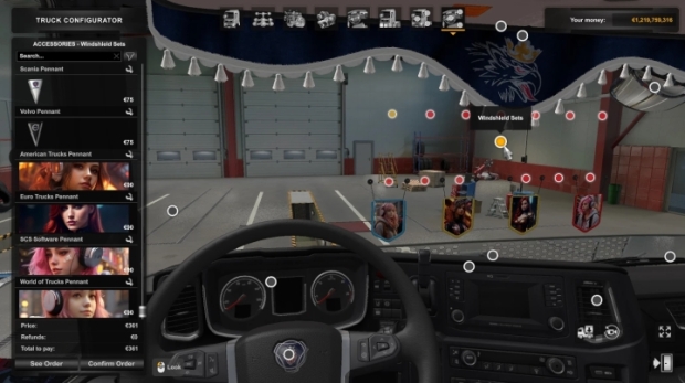 ETS2 - Windshield Pennant V0.1
