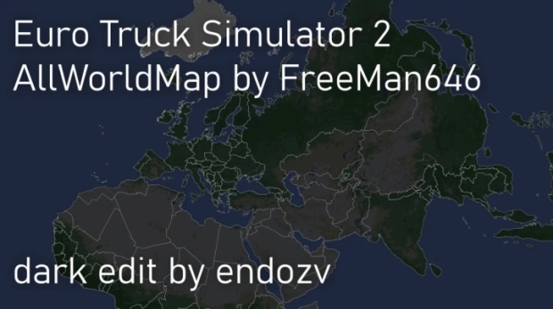 ETS2 - AllWorldMap Dark Mode V1.0