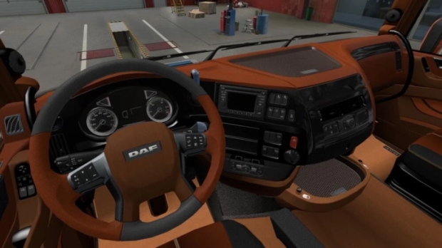 ETS2 - DAF XF Euro 6 Brown Black Interior V1.0