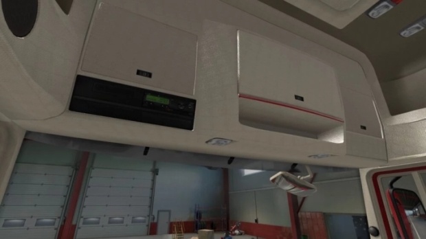 ETS2 - DAF XF105 White Red Interior V1.0