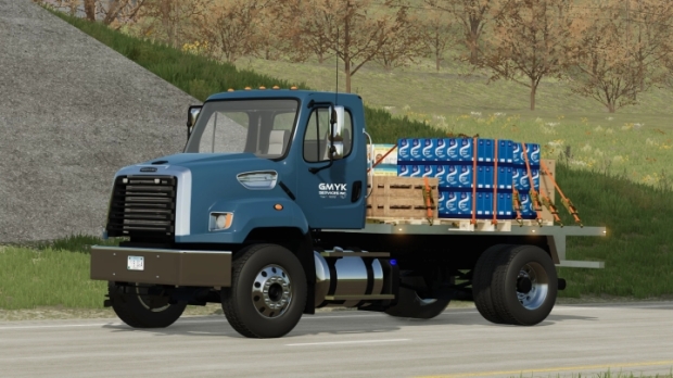 FS22 - Freightliner 108SD Short Flatbed V2.0
