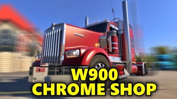 ATS - Kenworth W900L Chrome Shop V1.4.1